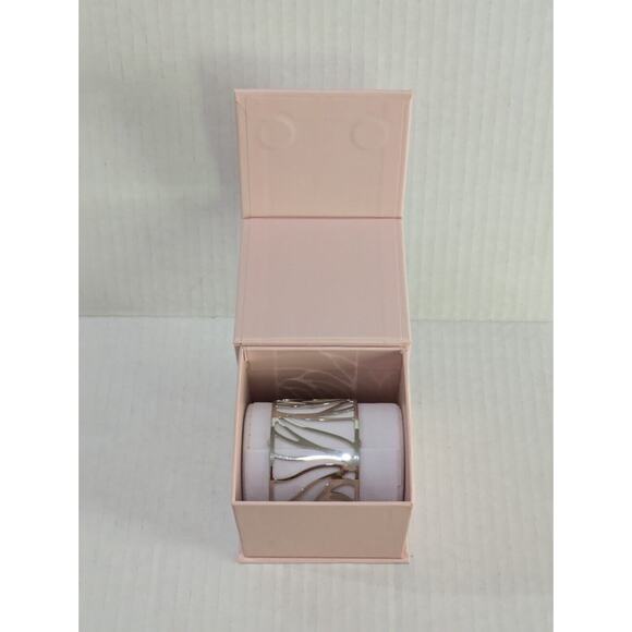 Les Georgette Silver Cuff Bracelet Giraffe Silver Finish‎ Bangle NEW WITH BOX - Picture 1 of 10
